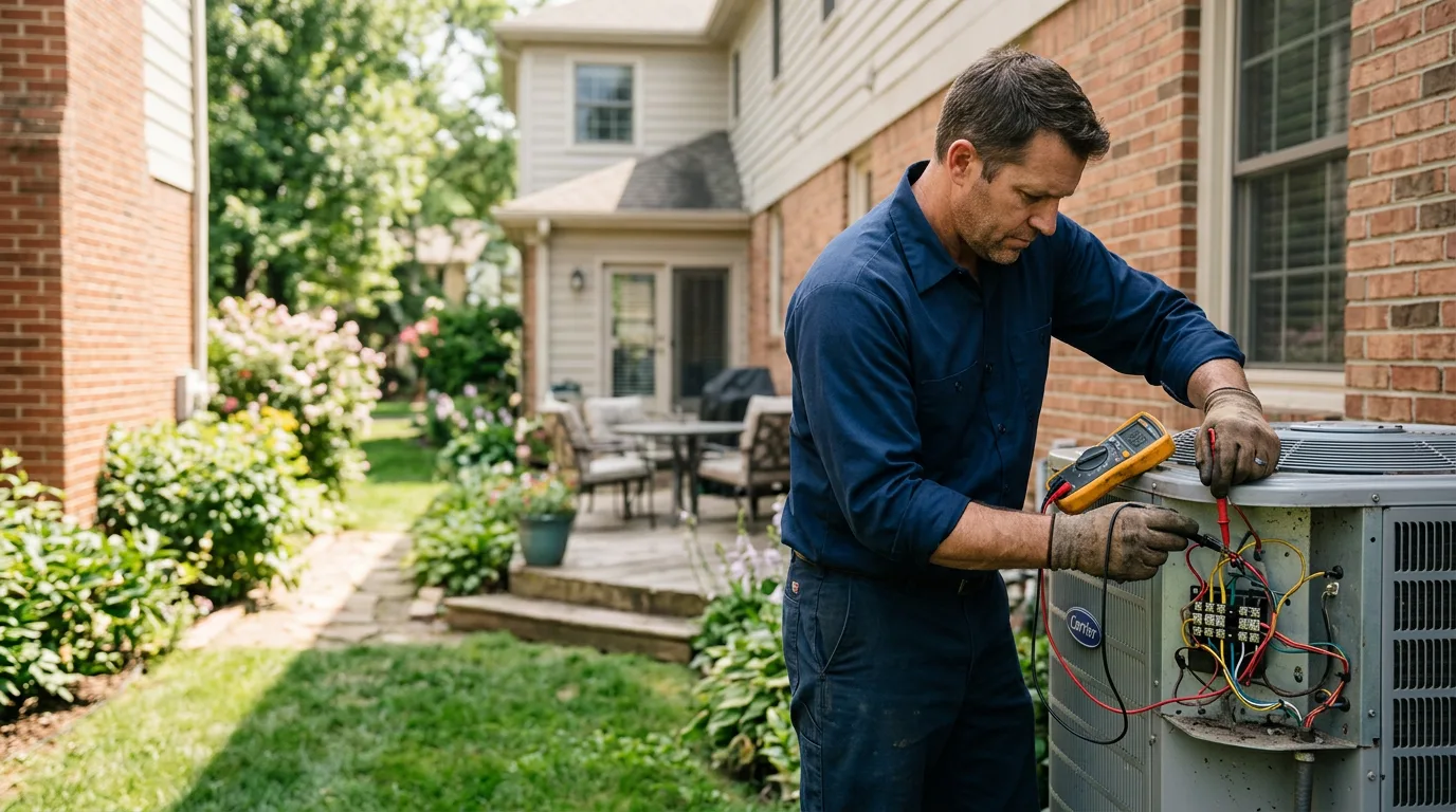 HVAC technician working near Fenwick, WV